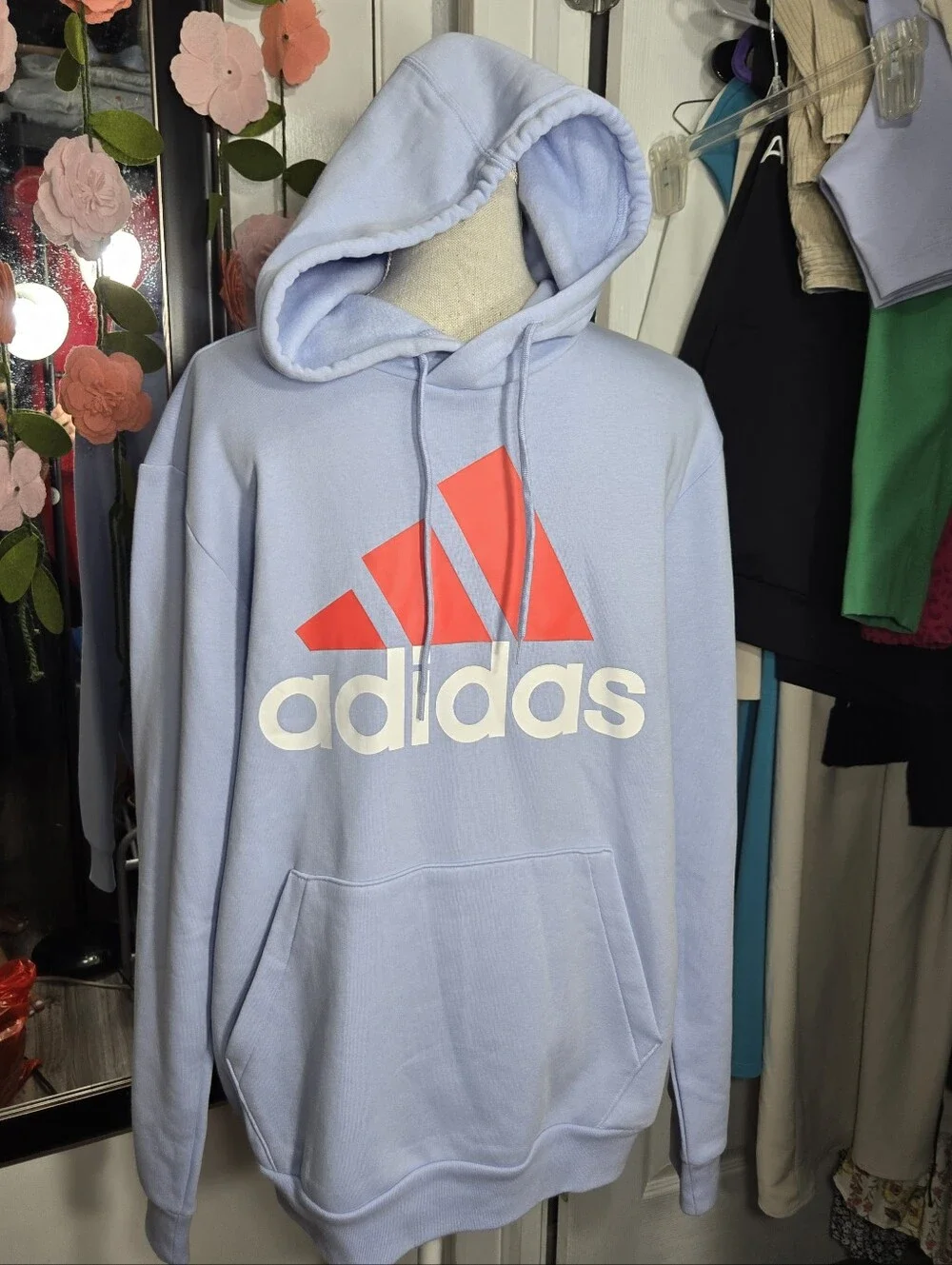 Adidas Men's Blue Dawn Sweatshirt Sz M NWT